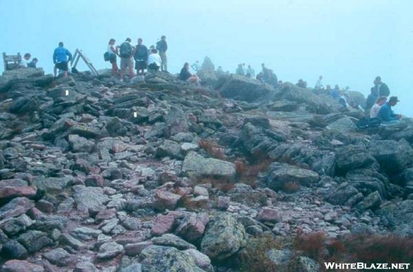 Hazy day- summit Katahdin