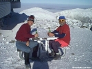 Taking a break on Mt. Washington