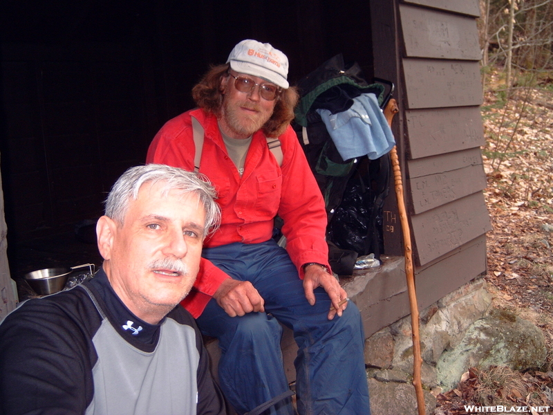 Chenago And Chuck At Lulu Tye Shelter In Vt