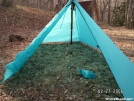 Silshelter inside by Trail Yeti in Tent camping