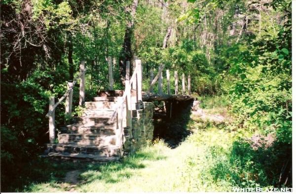 Stone and timber bridge