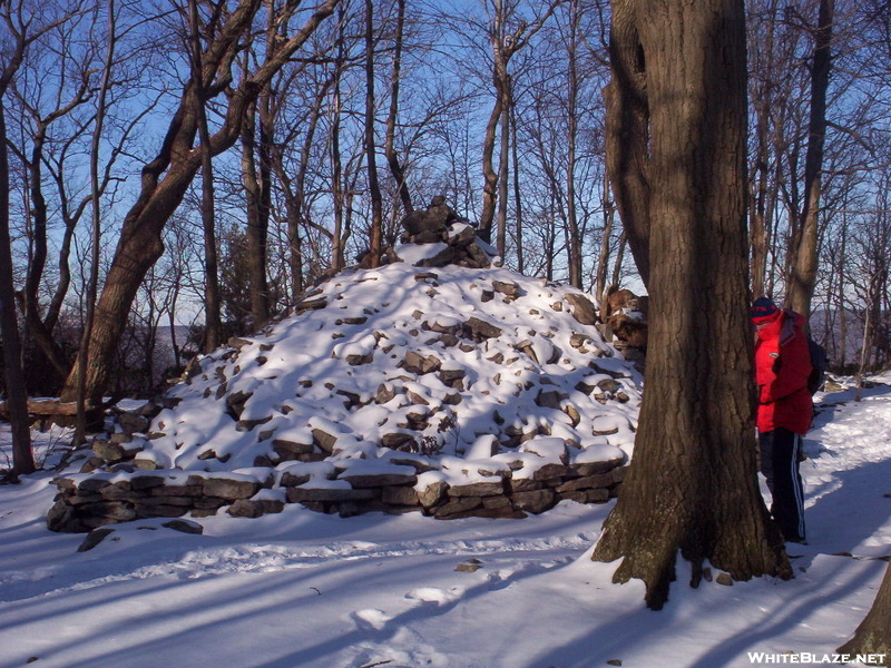 Rockpile Covered In Snow