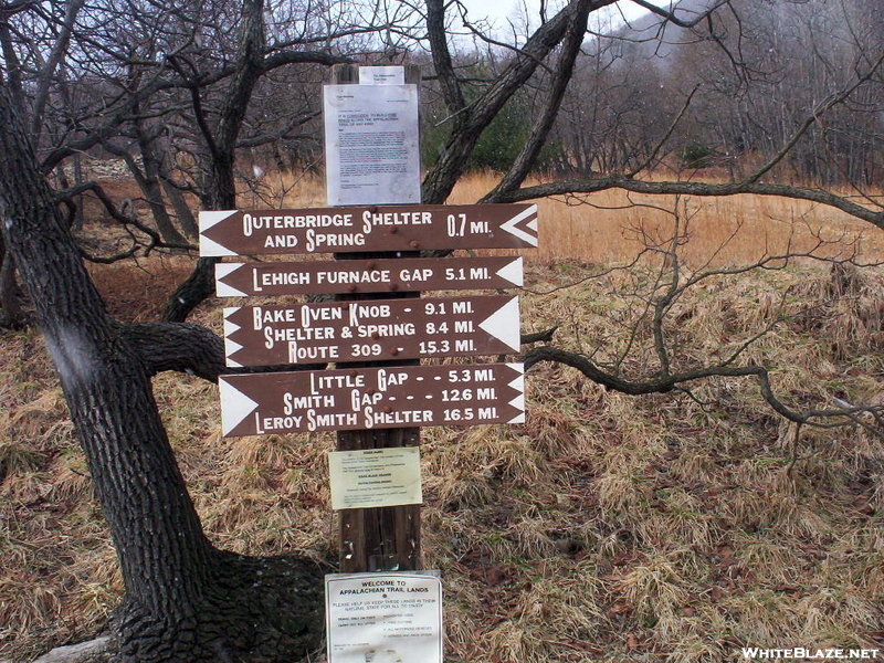 Distance Marker At Lehigh Gap