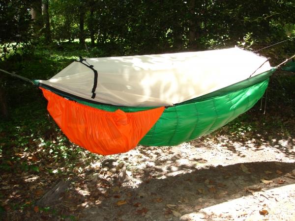 Mosquito hammock with JRB under quilt and JGH/PC