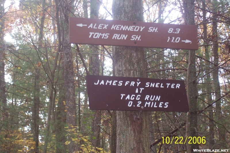 James Fry Shelter Sign