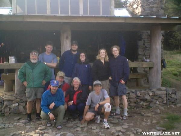 The Gang At Icewater Spring Shelter GSMNP