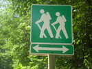 Hiker Crossing Near Neels Gap by Maddog in Georgia Trail Towns