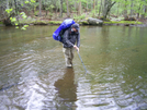 Wading Slickrock Creek