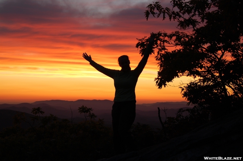 Celebrating A Blood Mountain Sunset