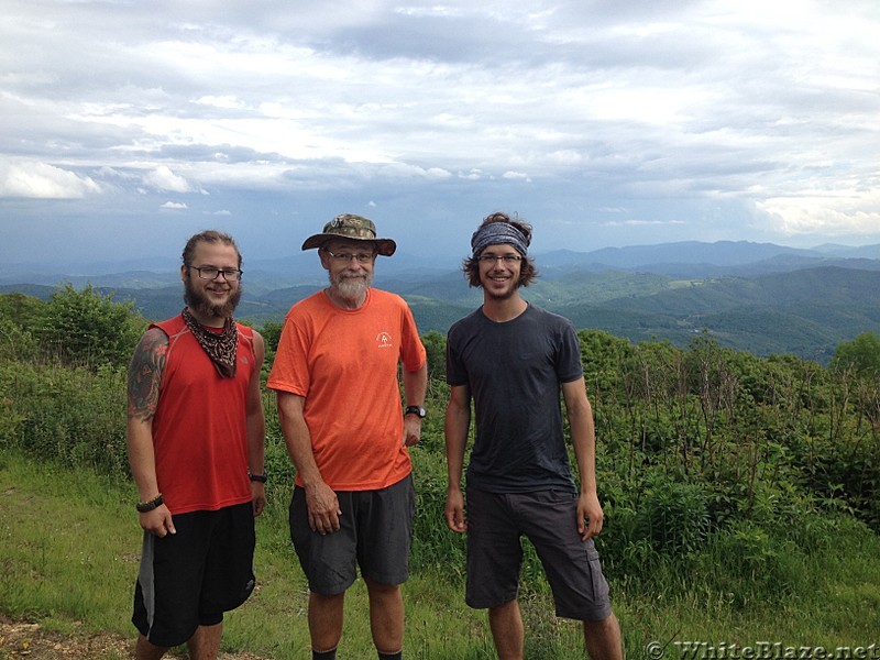 Whitetop Mountain, VA 2014 thru hikers.