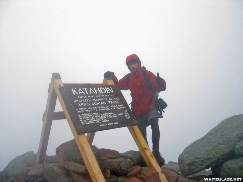 2009-1006b Highway Man At Mt Katahdin