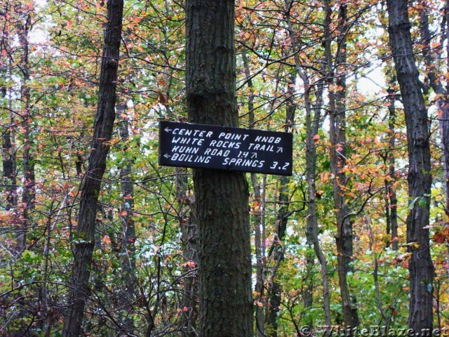 A.T. Junction With White Rocks Trail, PA, 10/06/12