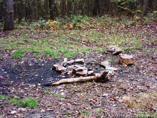 Camp Site Near A.T.-White Rocks Trail, PA, 10/06/12