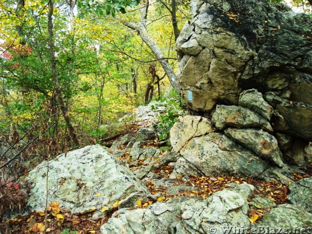 A.T. Junction With White Rocks Trail, PA, 10/06/12