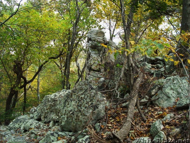 A.T. Junction With White Rocks Trail, PA, 10/06/12