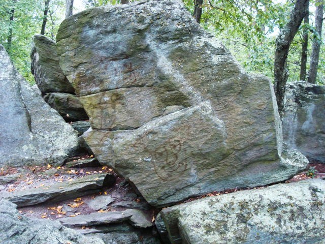 Graffiti On Rocky Ridge, PA, 09/02/12