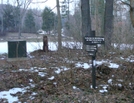 Trail Marker At Old Forge Park, P A, 01/16/10 by Irish Eddy in Views in Maryland & Pennsylvania