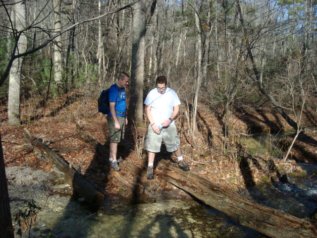 Hooligan and Misfit At the A.T. Third Crossing Of Toms Run, PA, 11/25/11