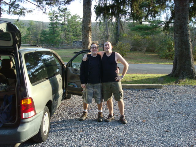 Hooligan And Misfit At Pine Grove Furnace State Park, PA, 11/25/11