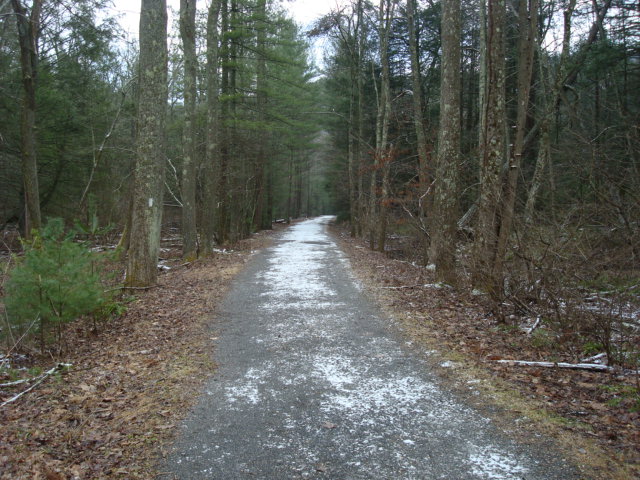 A.T. Junction With Old Railroad Bed Road, PA, 12/30/11