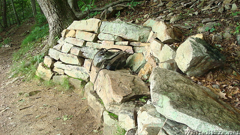 Stone Bench on Blue Mountain, PA, June 2015