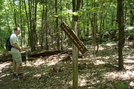 Damaged A. T. Marker, Rocky Mountain, P A, 07/03/10