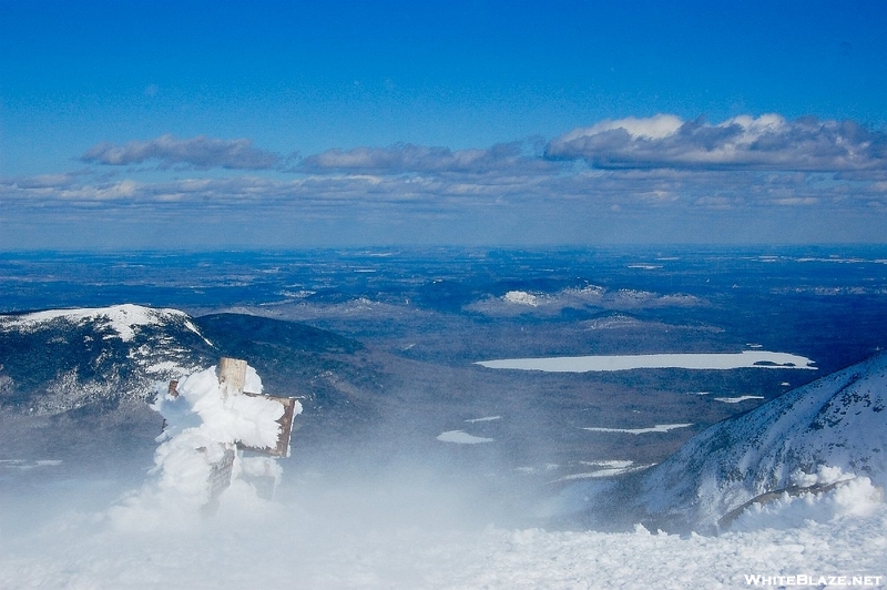 40 Knot Winds On Baxter Peak.