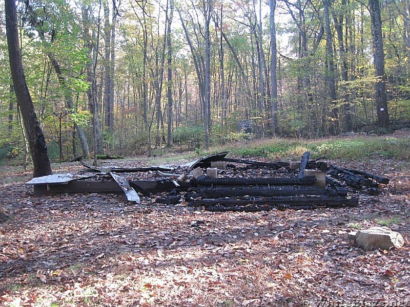 Toms Run burned Shelter - 18 Oct 13