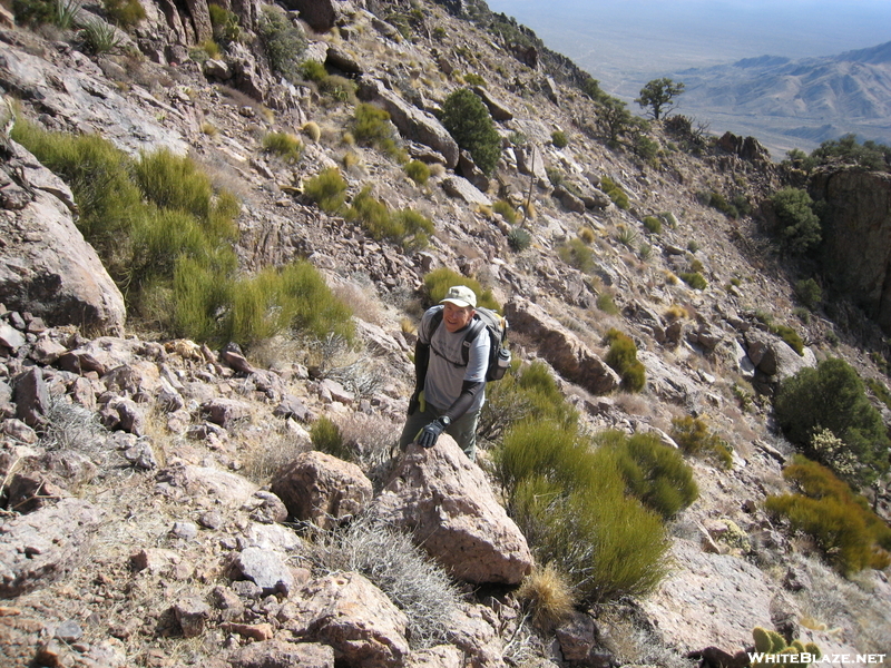 David Playing Catch-up - Fountain Peak Attempt #2