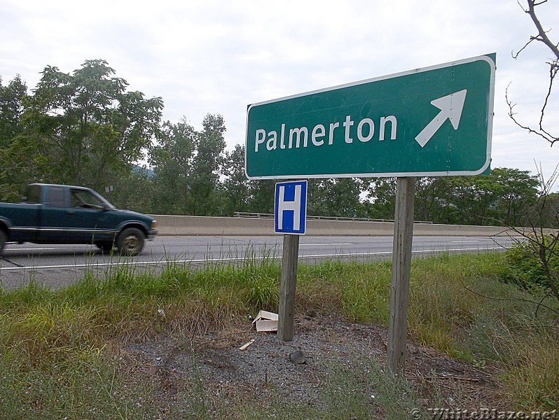 Highway Sign Along PA 248 for Palmerton, Pennsylvania