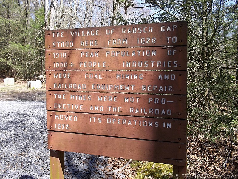 Village of Rausch Gap Sign Along AT in Pennsylvania