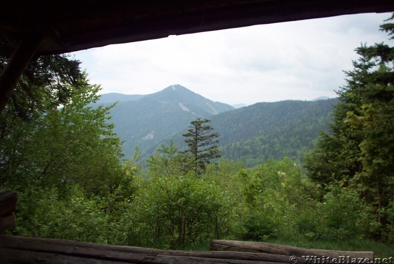 View from Inside Whiteface Shelter on the Long Trail in Vermont