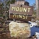 Mount Minsi (1,461 feet) Sign in Pennsylvania