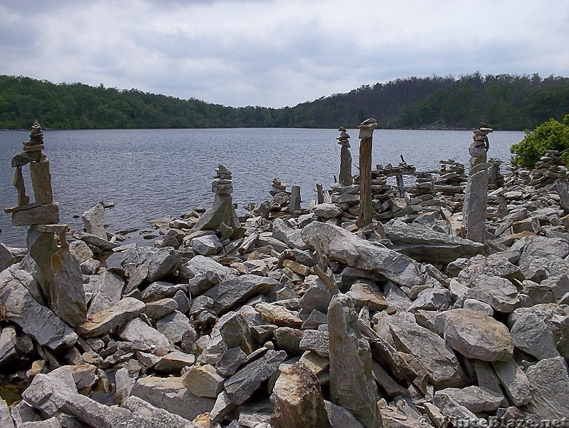 Cairn (Rock Art?) Along Sunfish Pond in New Jersey