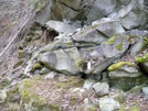 Pacific Northwest Trail White Blaze On Rocks In Washington by hikingjer in Other Trails