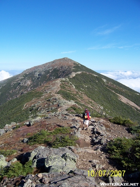 Kickin Wing Hiking Up Franconia Ridge