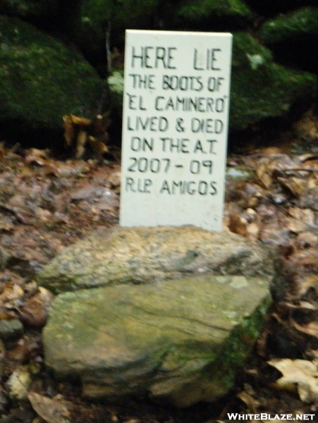 Grave Stone Of El Camino's Boots