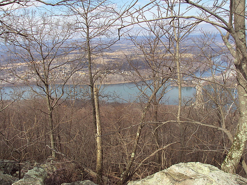 Looking down on Duncannon, PA 2-19-2012