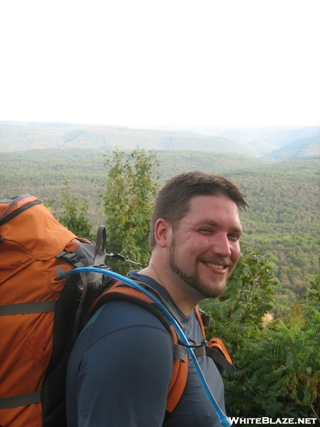 Me At The Top Of Sharp Point Vista - Old Logger's Path, Masten Pa - 9/08/09