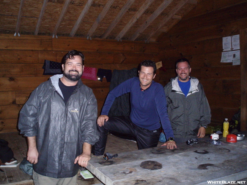 L~r Mash, Daks, Pilgram At Hurricane Mt. Shelter