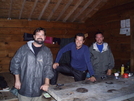 L~r Mash, Daks, Pilgram At Hurricane Mt. Shelter by toegem in Section Hikers