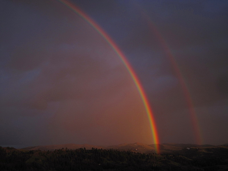 Double Rainbow Seen Along Long Trail in 1991