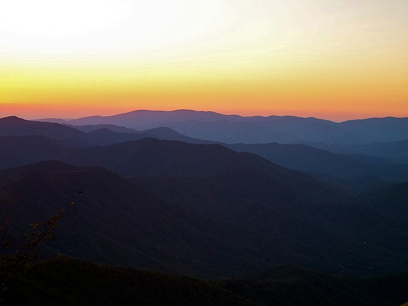 Sunset on Cheoah Bald