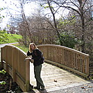 Hiker mom at Greenfield Insdustrial Park on a Sunday afternoon hike.