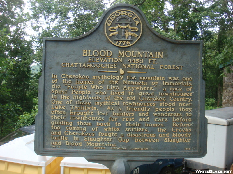 0068 2009.07.14 Mountain Crossings At Walasi-yi Blood Mountain Plaque