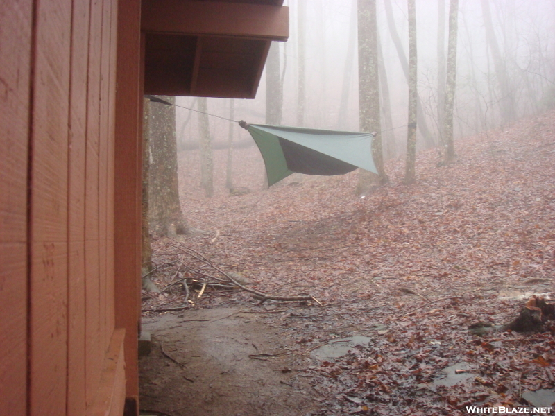 0078 2010.03.12 Attila's Hammock At Low Gap Shelter