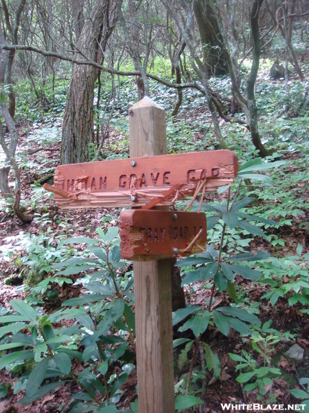 0105 2010.06.11 Bear Clawed Indian Grave Gap Trail Marker