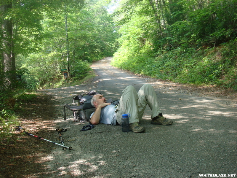 0139 2010.06.12 Matt Resting After Hiking Out Of Blue Ridge Gap