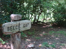 0154 2010.09.04 Beech Gap Sign by Attila in Trail & Blazes in North Carolina & Tennessee