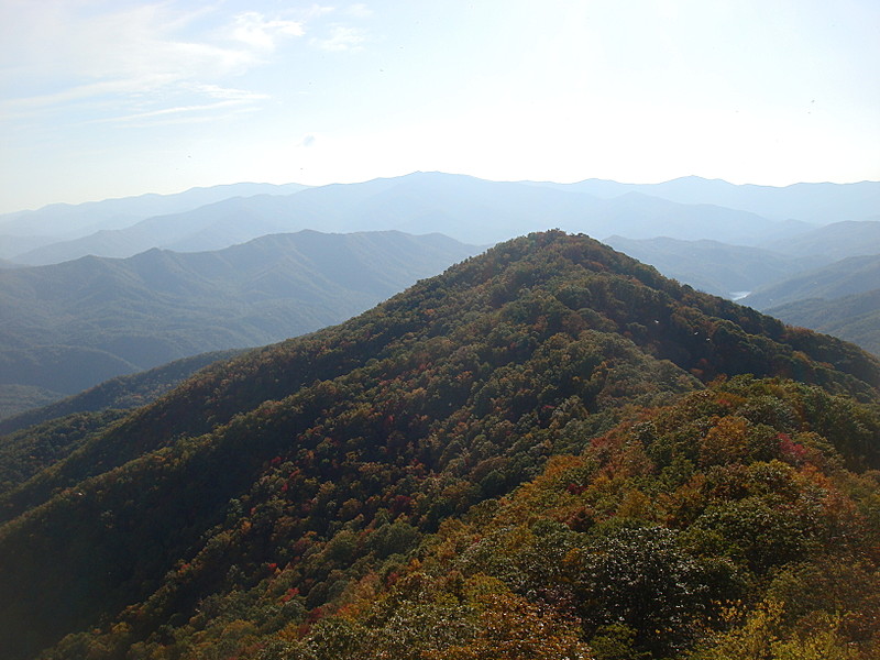 0293 2011.10.08 View Of Little Shuckstack Mountain From  Shuckstack Fire Tower